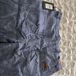 Boys denim linen shorts